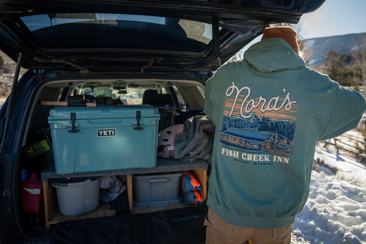 Nora's Winter Lodge Hoodie - Heather Dark Green