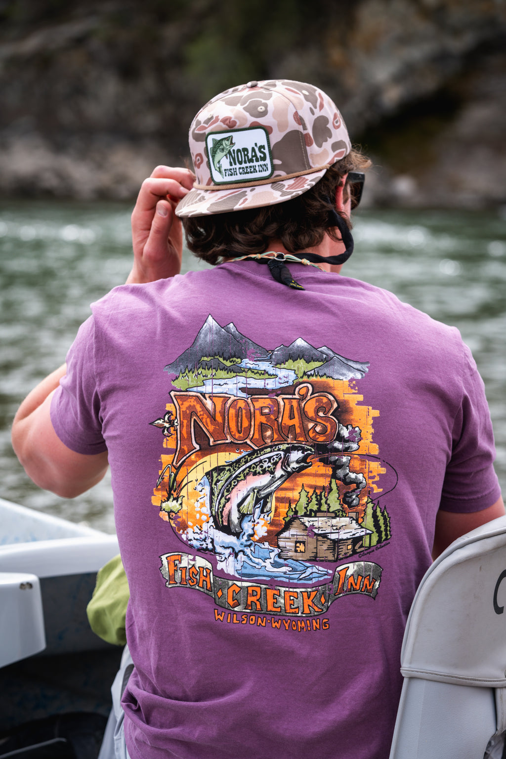 Nora's Short Sleeve Trout Shirt Moss