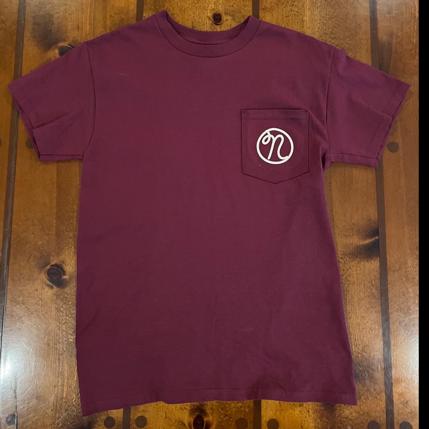 Nora's Maroon Pocket Tee