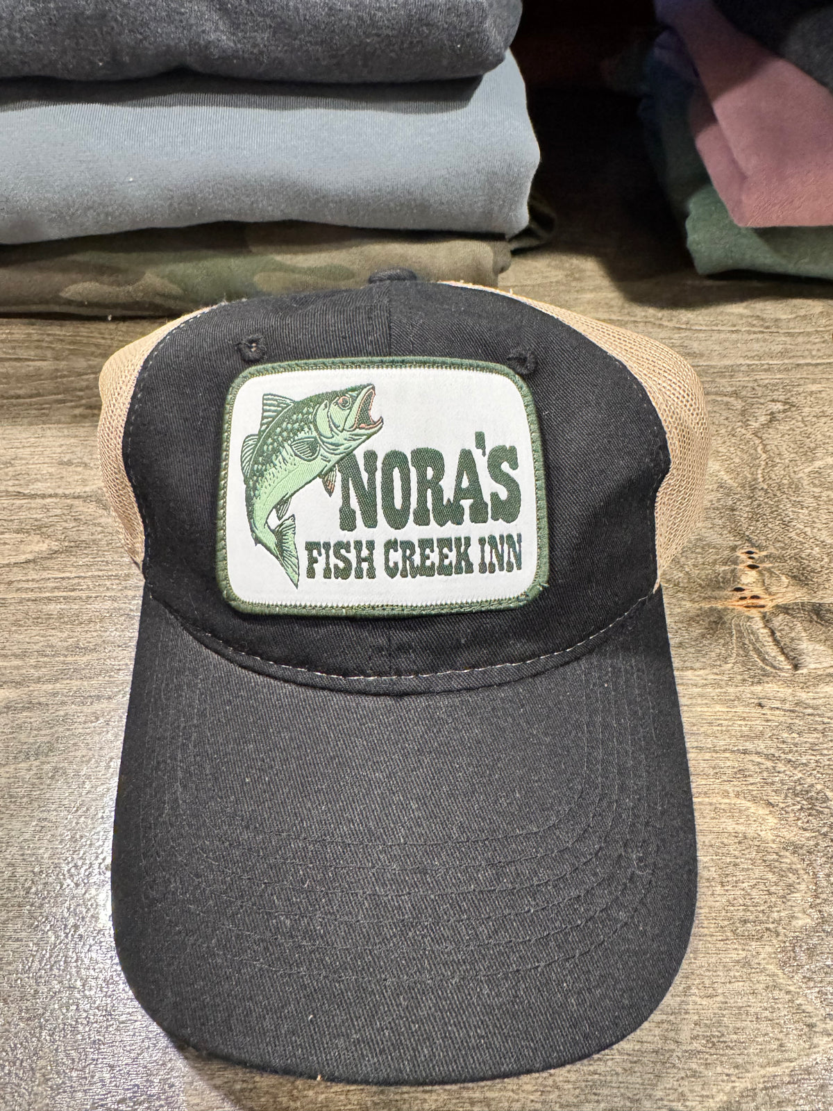 Black/Tan Patch Hat
