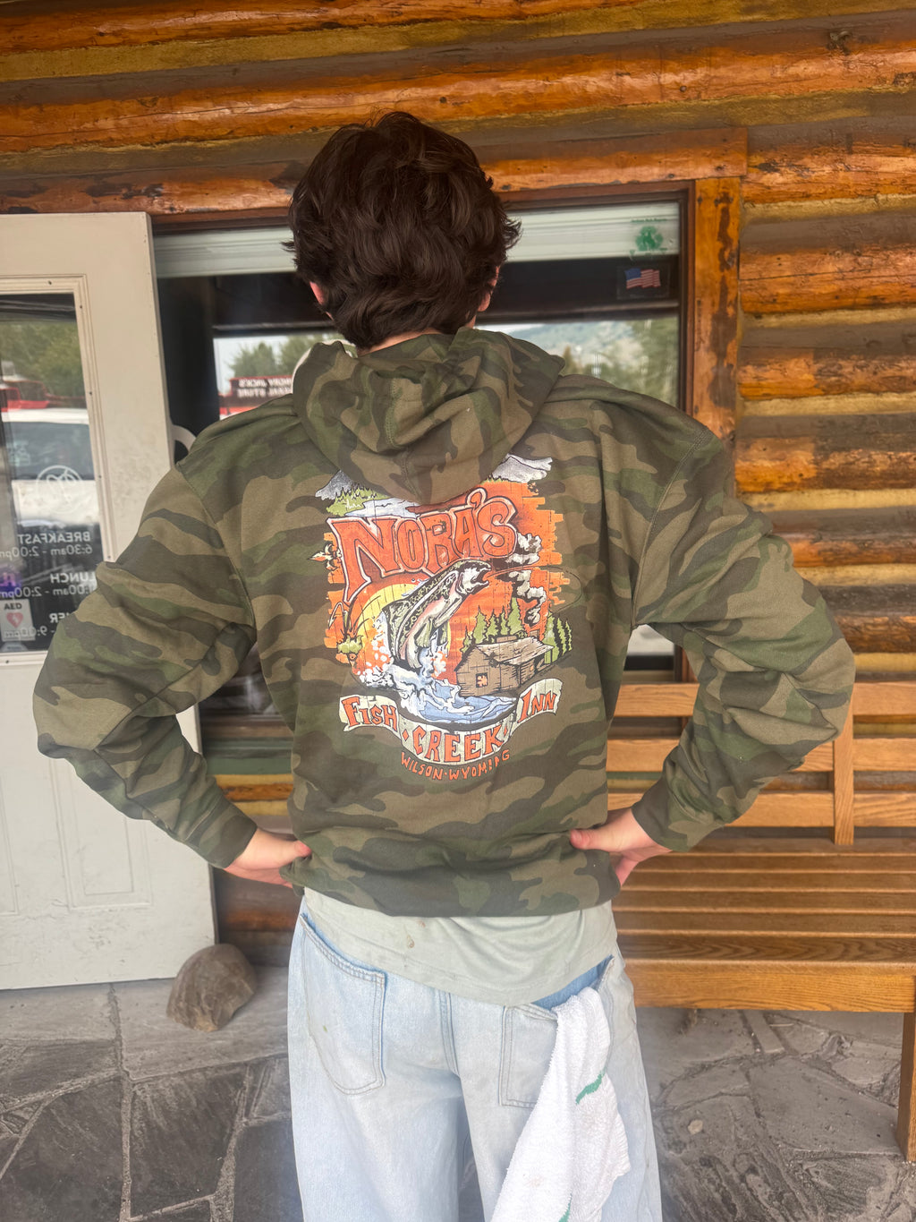 Nora's Trout Hoodie Camo