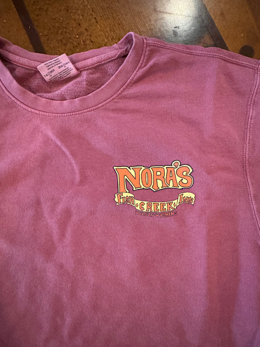 Nora's RETRO Crimson Lightweight Crewneck Sweatshirt